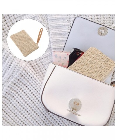 1pc Straw Clutch Purses Summer Beach Straw Zipper Clutch Bag Bohemian Wristlet for Women 2 $8.81 Totes