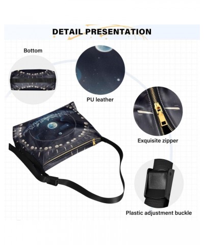 Starry Night Shoulder Bag for Women Waterproof PU Leather Hobo Bags Crossbody Purse with Zipper Closure $19.79 Shoulder Bags