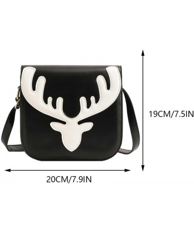 Women Fashion Crossbody Bag Fashion Christmas Satchel Casual Crossbody Sling Bag Leather Shoulder Bag Xmas Candy Bag Black $2...