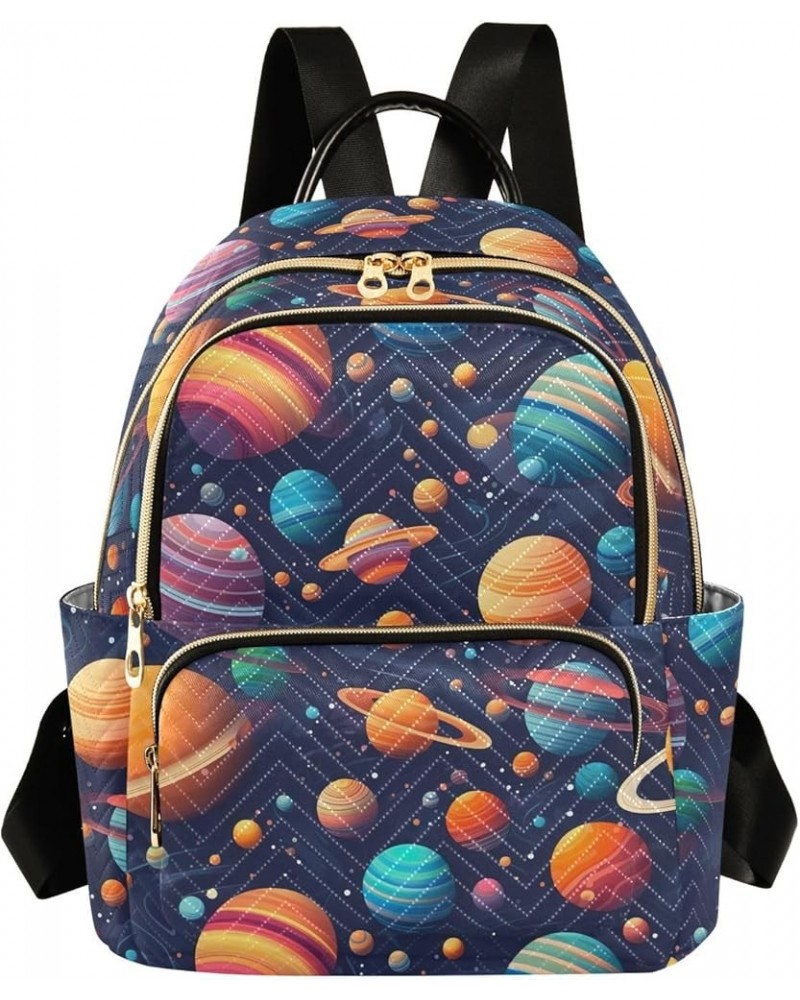 Space Planet Galaxy Backpack for Women Fashion Shoulder Bags Small Casual Daypack Travel Bag S 202a0408 S(10.23"x5.11"x12.59"...