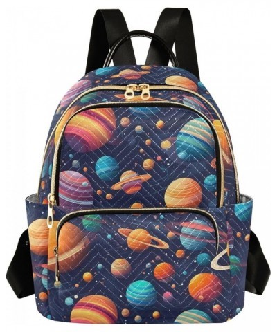 Space Planet Galaxy Backpack for Women Fashion Shoulder Bags Small Casual Daypack Travel Bag S 202a0408 S(10.23"x5.11"x12.59"...