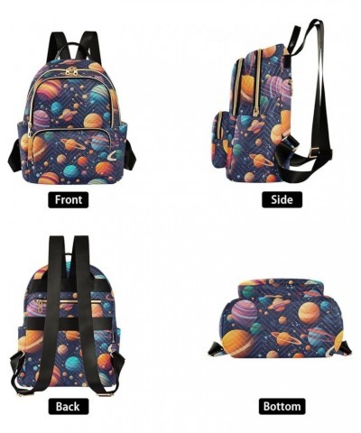 Space Planet Galaxy Backpack for Women Fashion Shoulder Bags Small Casual Daypack Travel Bag S 202a0408 S(10.23"x5.11"x12.59"...