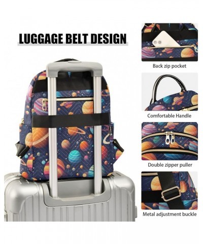 Space Planet Galaxy Backpack for Women Fashion Shoulder Bags Small Casual Daypack Travel Bag S 202a0408 S(10.23"x5.11"x12.59"...