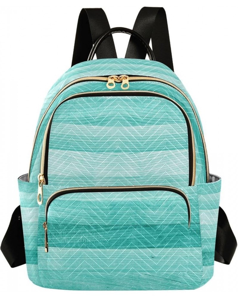 Fashion Backpack Mini Backpack Purse Casual Daily Backpack Teal Turquoise Green Wood for Travel for College Work Small $18.62...