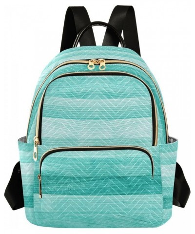 Fashion Backpack Mini Backpack Purse Casual Daily Backpack Teal Turquoise Green Wood for Travel for College Work Small $18.62...