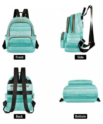 Fashion Backpack Mini Backpack Purse Casual Daily Backpack Teal Turquoise Green Wood for Travel for College Work Small $18.62...