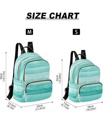 Fashion Backpack Mini Backpack Purse Casual Daily Backpack Teal Turquoise Green Wood for Travel for College Work Small $18.62...