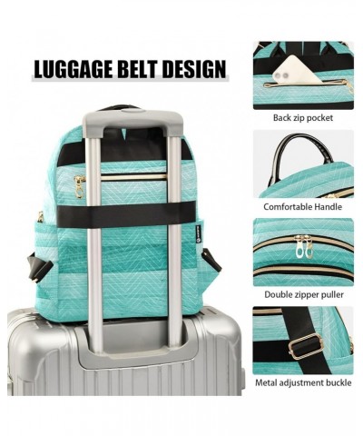 Fashion Backpack Mini Backpack Purse Casual Daily Backpack Teal Turquoise Green Wood for Travel for College Work Small $18.62...