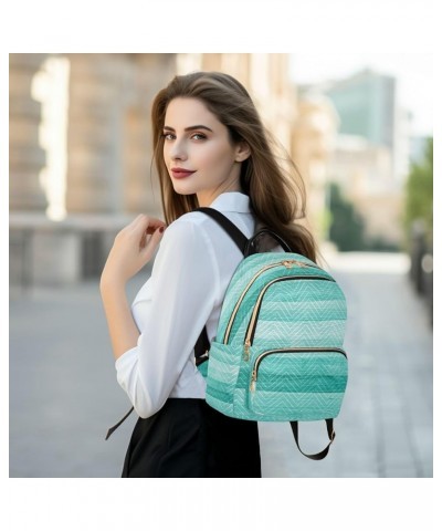 Fashion Backpack Mini Backpack Purse Casual Daily Backpack Teal Turquoise Green Wood for Travel for College Work Small $18.62...