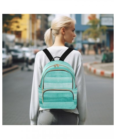 Fashion Backpack Mini Backpack Purse Casual Daily Backpack Teal Turquoise Green Wood for Travel for College Work Small $18.62...