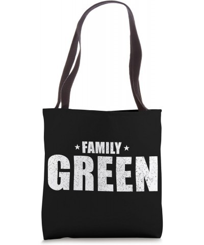 Green Family Name Matching Green Last name Tote Bag $12.50 Totes