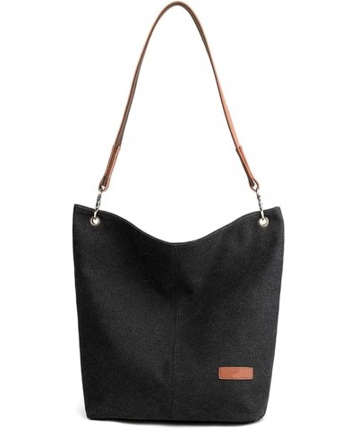 Everyday Large Tote Bag Canvas Shoulder Bag Ladies Handbags Top-Handle Bags Shopping Bag (Color : Black) Gray $38.92 Totes