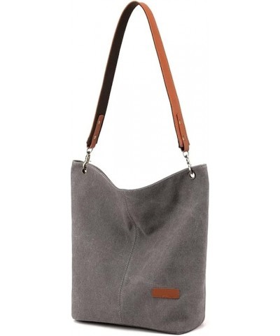 Everyday Large Tote Bag Canvas Shoulder Bag Ladies Handbags Top-Handle Bags Shopping Bag (Color : Black) Gray $38.92 Totes