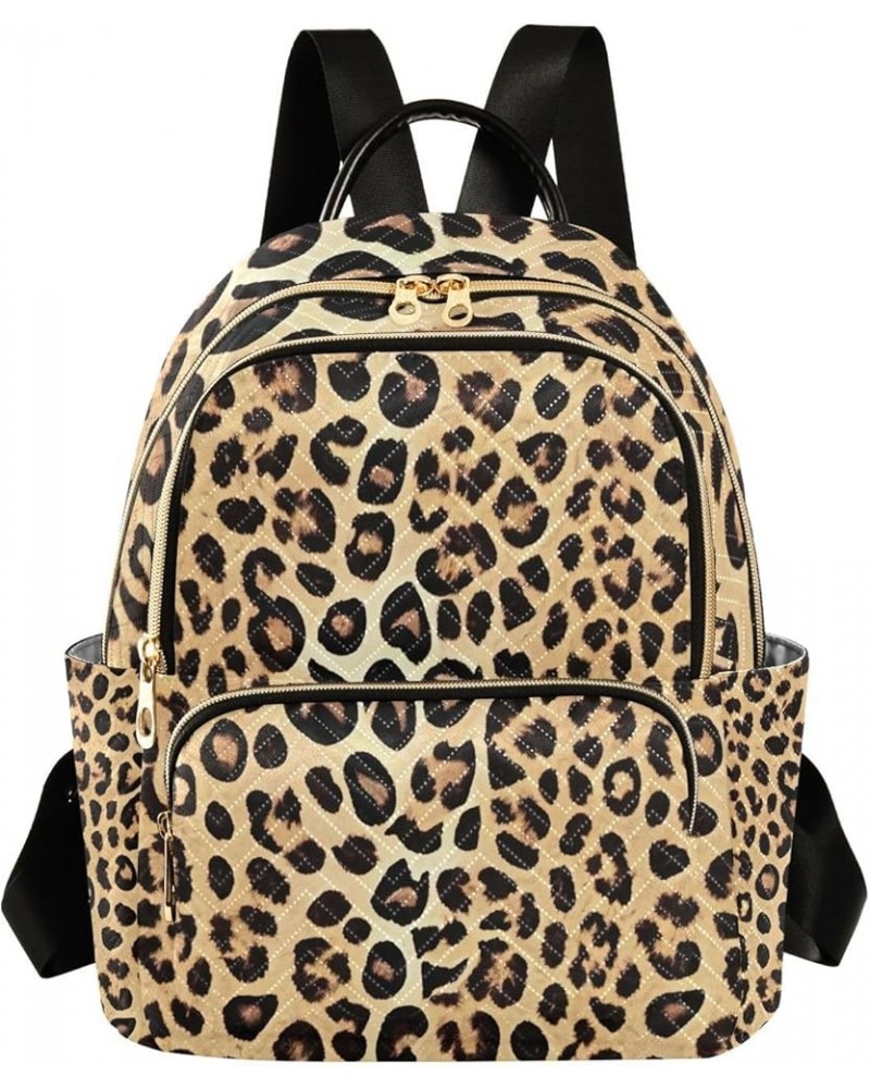 Leopards Skin Women's Backpack Purse Fashion Travel Anti Theft Backpack Casual Daypack for Work College,S Medium $16.42 Backp...