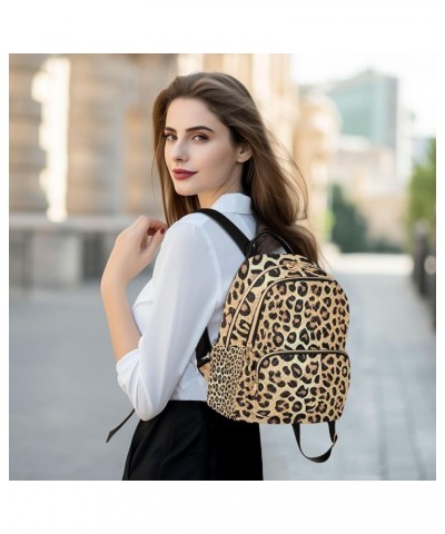 Leopards Skin Women's Backpack Purse Fashion Travel Anti Theft Backpack Casual Daypack for Work College,S Medium $16.42 Backp...