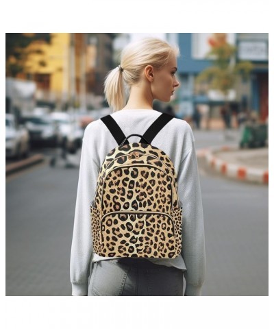 Leopards Skin Women's Backpack Purse Fashion Travel Anti Theft Backpack Casual Daypack for Work College,S Medium $16.42 Backp...