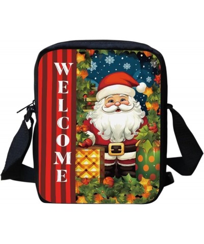 Small Messenger Bag Cell Phone Purse Handbag Lightweight Portable Pouch for Kids Girls Boys Cartoon Santa Claus $11.19 Should...