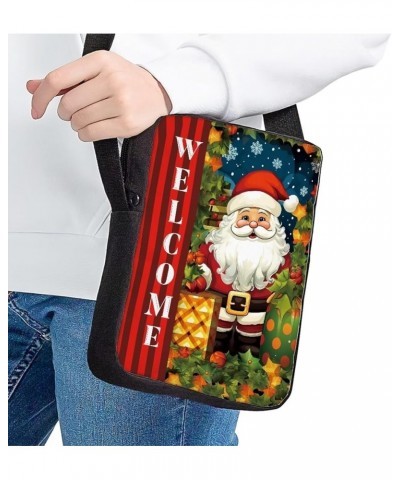 Small Messenger Bag Cell Phone Purse Handbag Lightweight Portable Pouch for Kids Girls Boys Cartoon Santa Claus $11.19 Should...