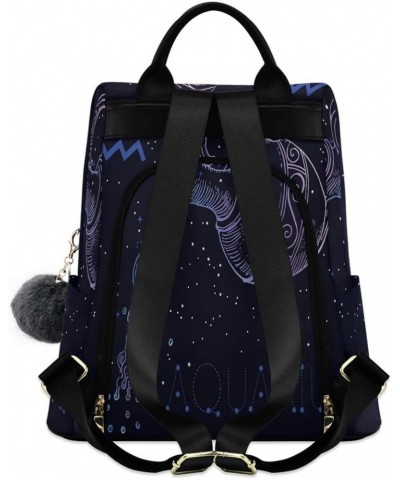 Aquarius Zodiac Women Anti-theft Backpack Lightweight Casual Backpack Aquarius Zodiac $19.73 Backpacks