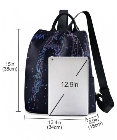 Aquarius Zodiac Women Anti-theft Backpack Lightweight Casual Backpack Aquarius Zodiac $19.73 Backpacks