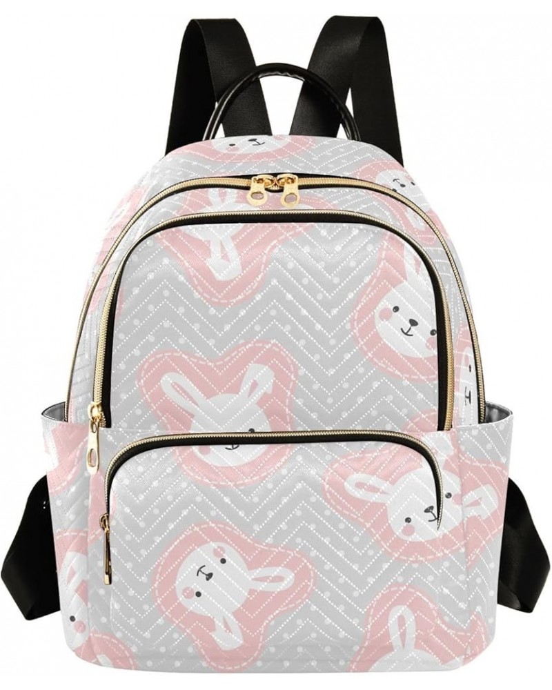 Bunny Rabbit Backpack Purse for Women Small Mini Women's Fashion Backpack HandBag Back Pack Lady Gifts,S Medium $16.73 Backpacks