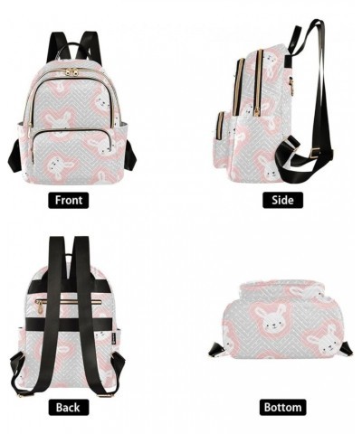 Bunny Rabbit Backpack Purse for Women Small Mini Women's Fashion Backpack HandBag Back Pack Lady Gifts,S Medium $16.73 Backpacks