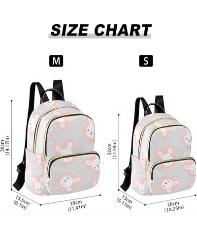 Bunny Rabbit Backpack Purse for Women Small Mini Women's Fashion Backpack HandBag Back Pack Lady Gifts,S Medium $16.73 Backpacks