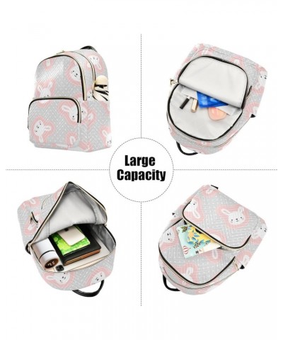 Bunny Rabbit Backpack Purse for Women Small Mini Women's Fashion Backpack HandBag Back Pack Lady Gifts,S Medium $16.73 Backpacks