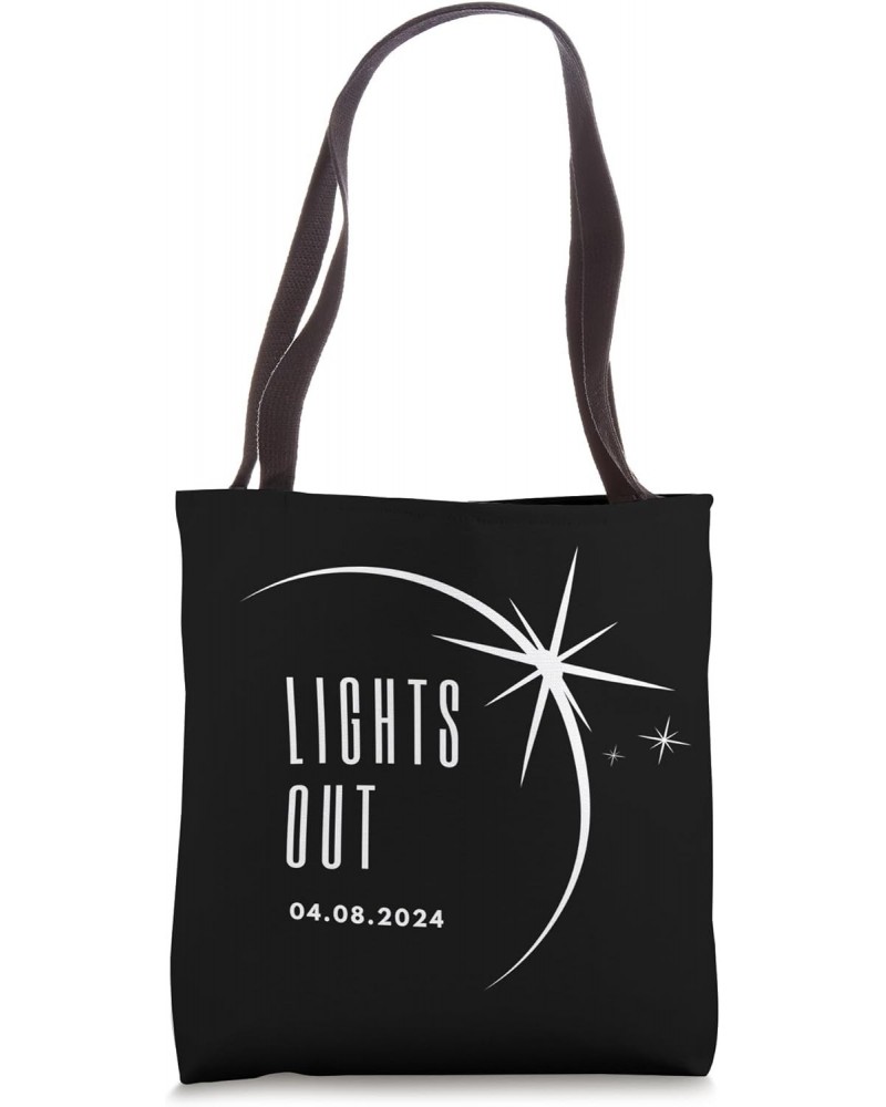 Exclusive April 8th, 2024 Solar Eclipse LIGHTS OUT Tote Bag $11.52 Totes