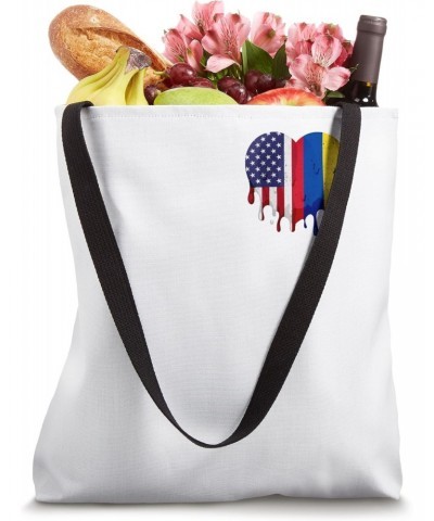 Colombia Heritage American Grown Heart Colombia Flag Tote Bag $12.47 Totes