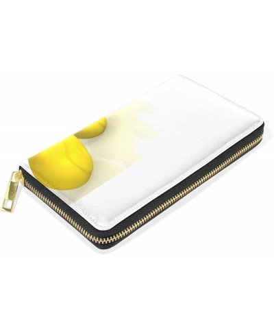 Rubber Duck Leather Long Wallet Organizer with Zipper Purse Clutch Bag for Women Men 4.13"(L) x 7.48"(W) Multi 9 $15.74 Clutches