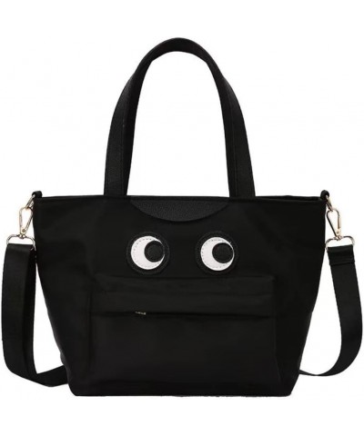 Women Kawaii Big Eyes Black Bucket Bag Tote Bag Novelty Funny Fashion Cute Handbag Crossbody Bag Shoulder Bag Purse Blacka $1...