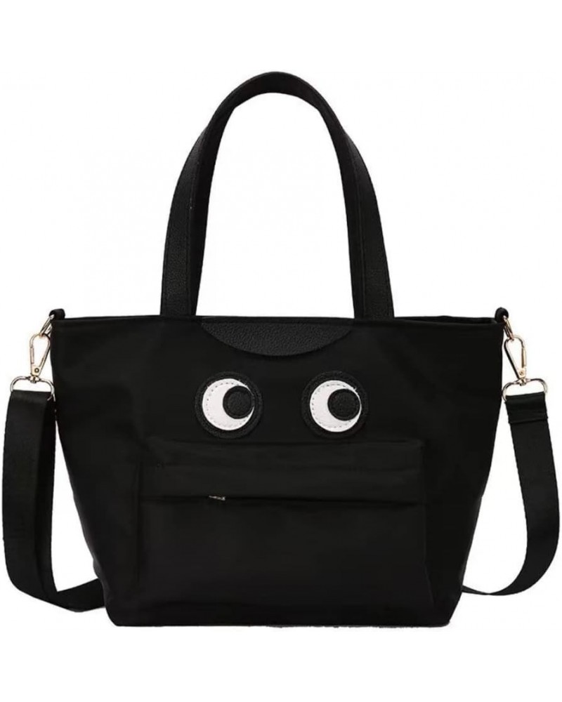 Women Kawaii Big Eyes Black Bucket Bag Tote Bag Novelty Funny Fashion Cute Handbag Crossbody Bag Shoulder Bag Purse Blacka $1...