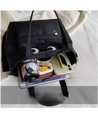 Women Kawaii Big Eyes Black Bucket Bag Tote Bag Novelty Funny Fashion Cute Handbag Crossbody Bag Shoulder Bag Purse Blacka $1...