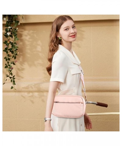 Crossbody Bag for Women Trendy, Small Crossbody Bags, Vegan Leather Purses, Shoulder Handbags with Wide Strap Pink $10.19 Cro...