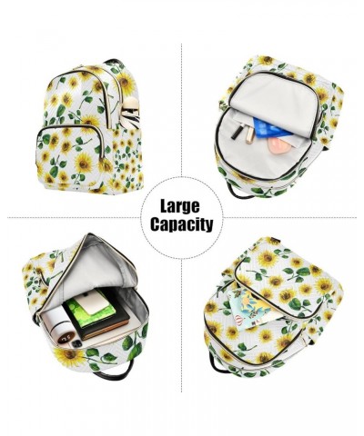 Women Backpack Sunflower Spring Anti-Theft Travel Backpack with Luggage Belt Lightweight Handbag Lady Purse Roomy Double Zipp...