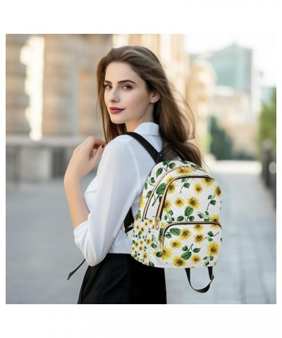 Women Backpack Sunflower Spring Anti-Theft Travel Backpack with Luggage Belt Lightweight Handbag Lady Purse Roomy Double Zipp...