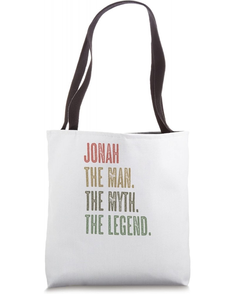 JONAH - the Man the Myth the LEGEND | FUNNY - Mens Boys Name Tote Bag $13.44 Totes