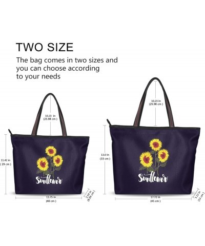 Large Tote Top Handle Bag, Women Zippered Handbag, Big Shoulder Hand Bags Multi 4 $9.04 Shoulder Bags