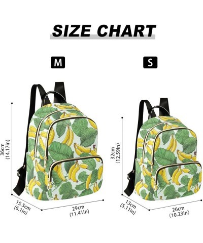 Banana Fruit Backpack for Women Fashion Shoulder Bags Small Casual Daypack Travel Bag S 202a4483 S(10.23"x5.11"x12.59") 202a4...