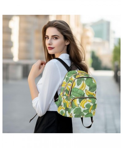 Banana Fruit Backpack for Women Fashion Shoulder Bags Small Casual Daypack Travel Bag S 202a4483 S(10.23"x5.11"x12.59") 202a4...