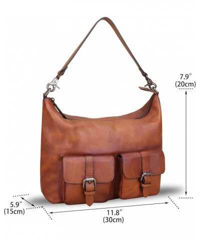 Genuine Leather Handbags for Women Handmade Purses Top Handle Shoulder Bags Vintage Style Real Leather Crossbody Hobo Satchel...