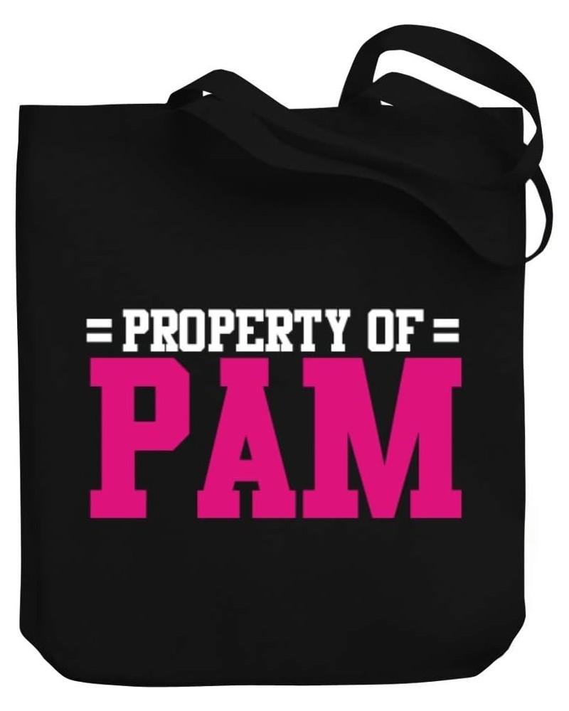 Property of Pam Bicolor Canvas Tote Bag 10.5" x 16" x 4 $19.60 Totes