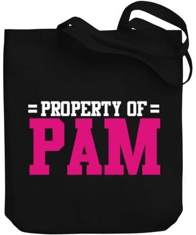 Property of Pam Bicolor Canvas Tote Bag 10.5" x 16" x 4 $19.60 Totes