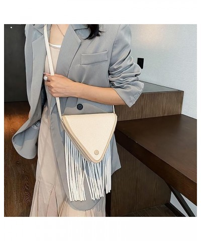 Small Crossbody Purse for Women Hobo Bag Fringe Boho Purse Cell Phone Purse Tassel Shoulder Bag with Adjustable Strap White $...