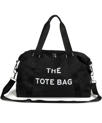 The Tote Bag for Women, Medium Nylon Travel Tote Bags with Zipper Waterproof Crossbody Tote Handbag Purse (Black) B-black $16...