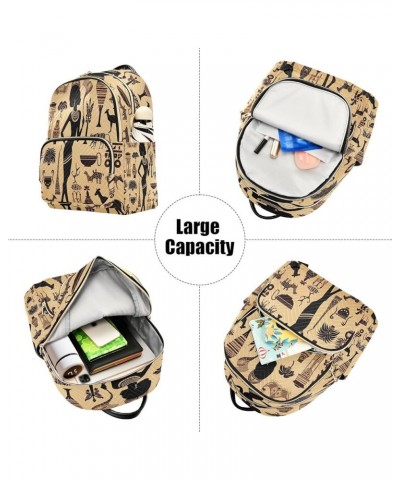 African Woman Animal Vintage Quilted Backpack for Women Shoulder Bag Purses Travel Bags for Nurse Work Daily S Small $17.04 B...