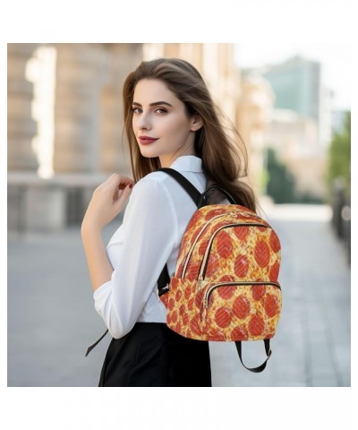 Original Pepperoni Pizza Fashion Backpack Purse Ladies Fashion Rucksack Travel Shoulder Bag Casual Daily Backpack Small $17.7...