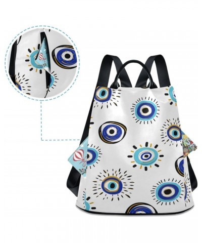 Women Fashion Backpack - Doodle Evil Eye, Anti Theft Casual Daypack Shoulder Bag Purse for Travel Work 15 inches $22.95 Backp...