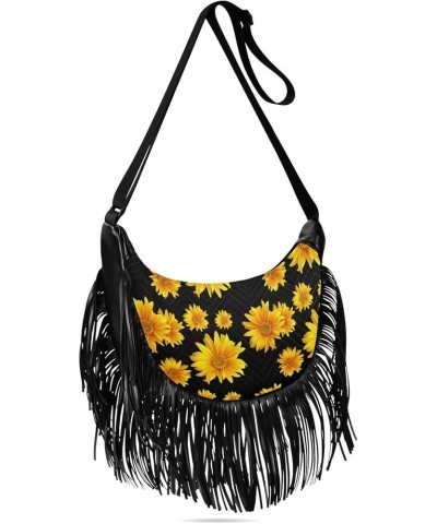 Women Fringe Tassel Cross Body Bag Leisure Shoulder Bag Color262 $11.88 Crossbody Bags